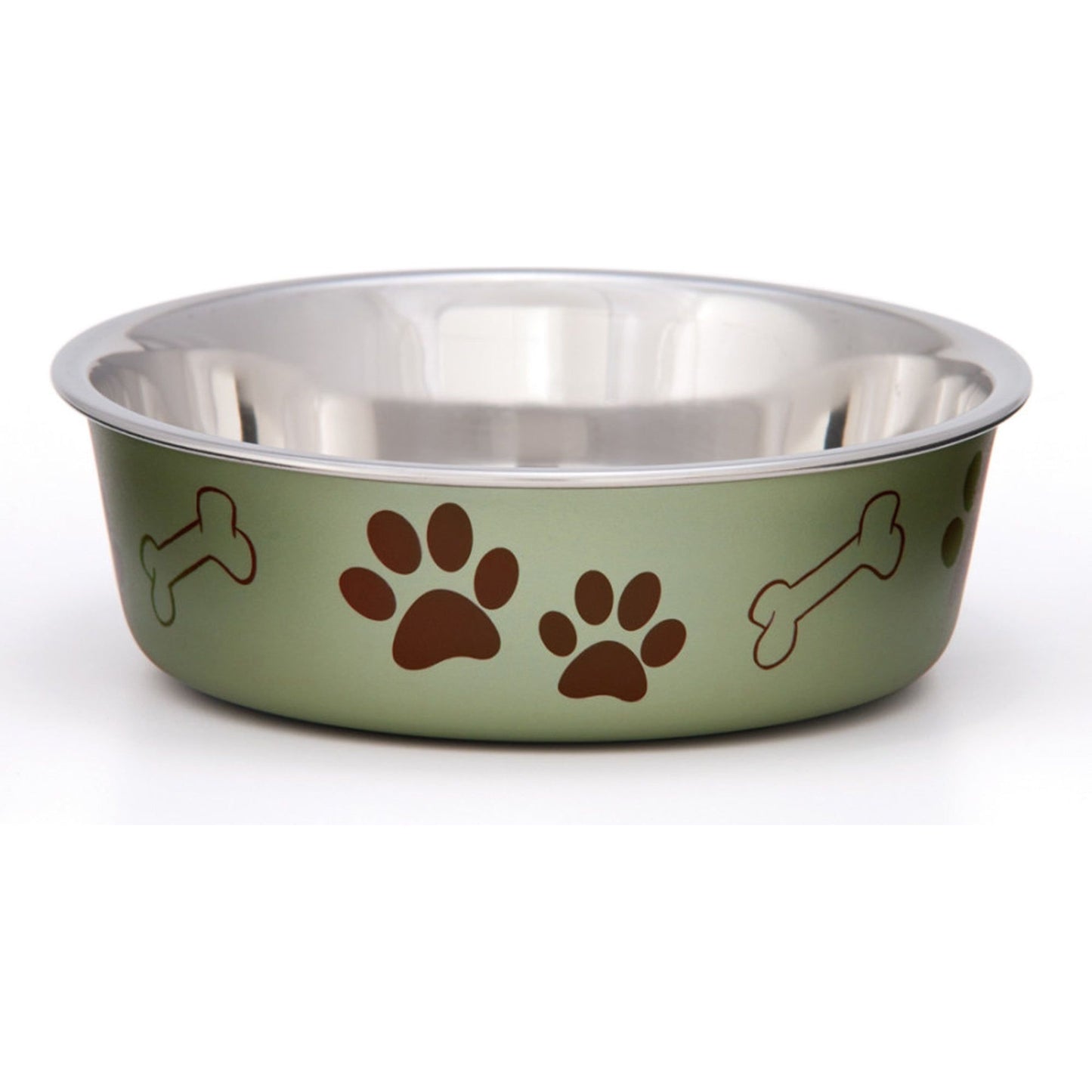 Loving Pets Metallic Dog Bowl Artichoke 1ea/SM