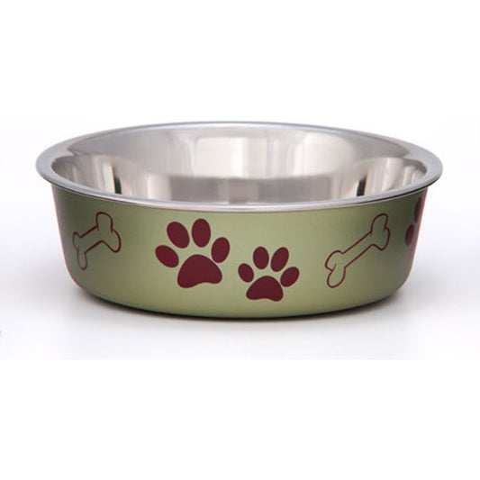 Loving Pets Metallic Dog Bowl Artichoke 1ea/LG