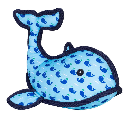The Worthy Dog Squirt Whale Durable Chew Toy for Dogs