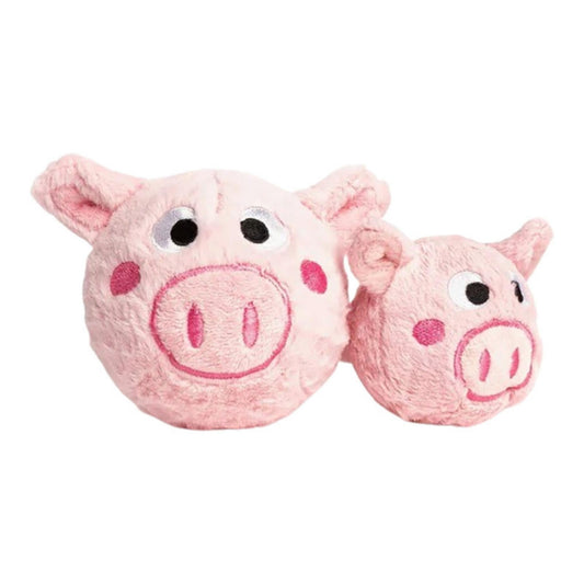 Fabdog Dog Faball Pig Durable Chew Toy for Small and Large Dogs