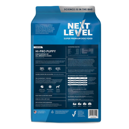 Next Level Hi-Pro Puppy Dry Dog Food High-Protein Formula for Growing Puppies