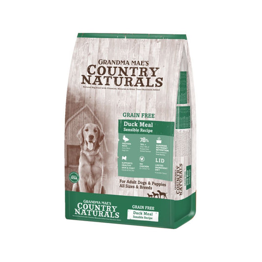 Grandma Mae's Country Naturals Grain Free LID Dry Dog Food Duck Meal Sensible
