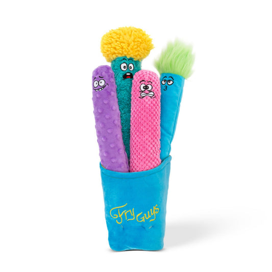 GURU Fry Guys Set Dog Toy 5 Pack Durable Chew Toys for Dogs