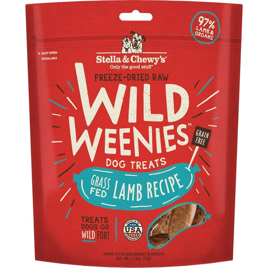 Stella And Chewys Dog Freeze Dried Weenie Lamb 3.25 oz.