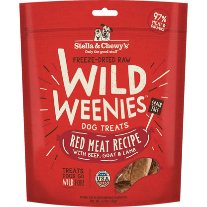 Stella And Chewys Dog Freeze Dried Weenie Red Meat 3.25 oz.