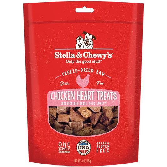 Stella And Chewy's Dog Freeze-Dried Treat Chicken Hearts
