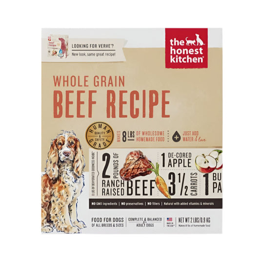 The Honest Kitchen Dog Whole Grain Beef 2 Lbs. Box