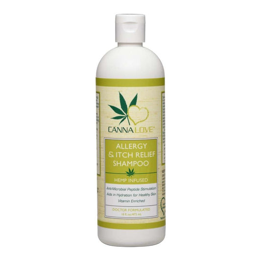 CannaLove Allergy & Itch Relief Hemp Infused Dog Shampoo 1ea/16 oz