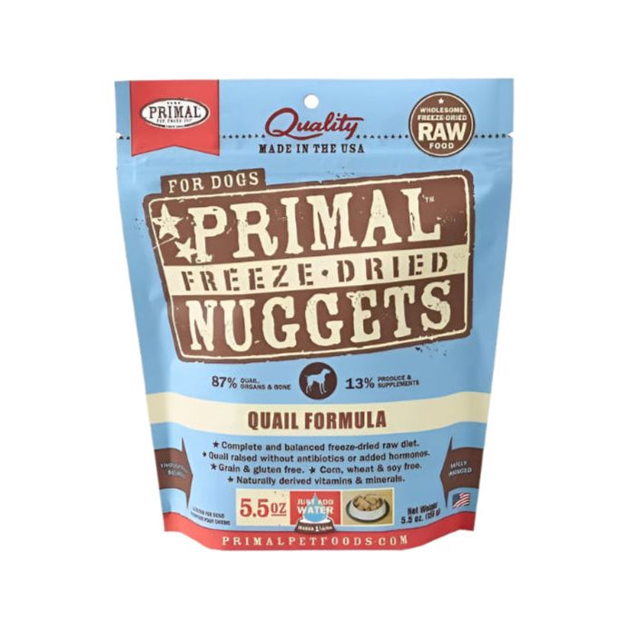 Primal Dog Freeze Dried Nugget Quail 5.5 oz.