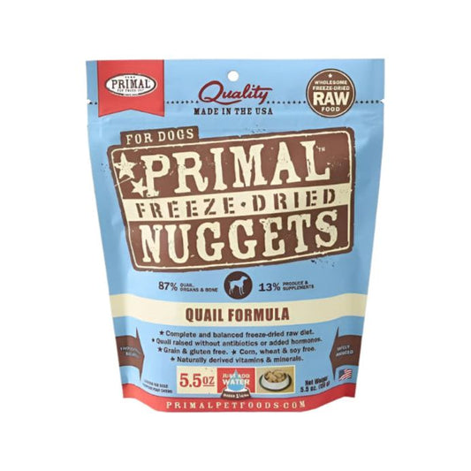 Primal Dog Freeze Dried Nugget Quail 5.5 oz.