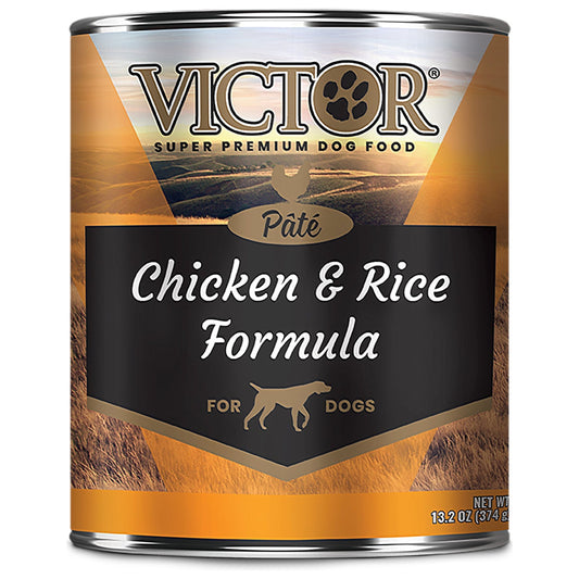Victor Super Premium Dog Food Wet Dog Food Chicken & Rice Pate 13.2oz