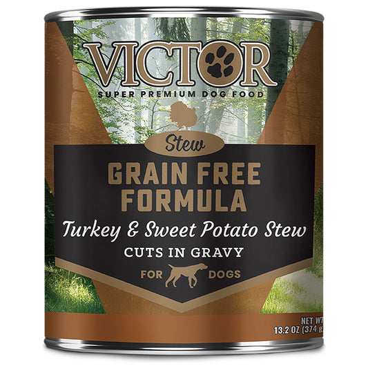 Victor Super Premium Dog Food Grain Free Wet Dog Food Turkey & Sweet Potato 13.2oz