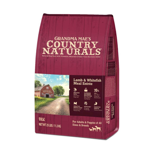Grandma Mae's Country Naturals Dry Dog Food Lamb & Whitefish Meal