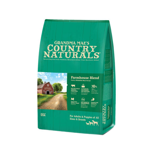 Grandma Mae's Country Naturals Farmhouse Blend Dry Dog Food Pork & Whitefish