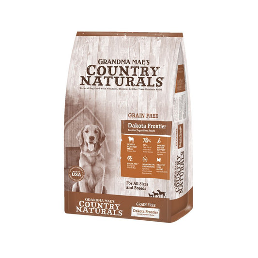 Grandma Mae's Country Naturals Grain Free LID Dry Dog Food Dakota Frontier Buffalo