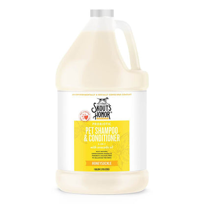 Skouts Honor Dog Shampoo Conditioner Honeysuckle Natural Cleanse and Nourish Formula