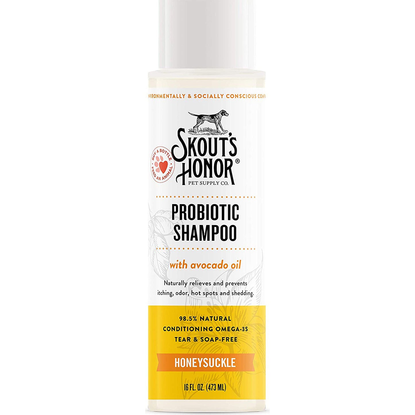 Skouts Honor Dog Shampoo Honeysuckle 16oz.
