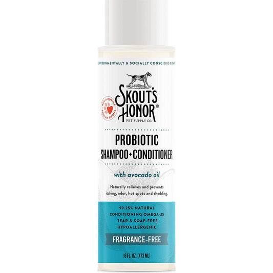 Skouts Honor Dog Shampoo Conditioner Unscented 16oz.