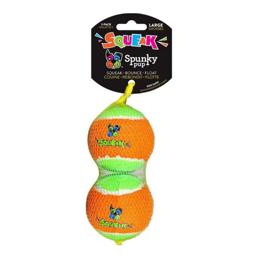 Spunkypup Squeaky Tennis Balls – Durable Dog Toys in Multi-Packs for Active Play