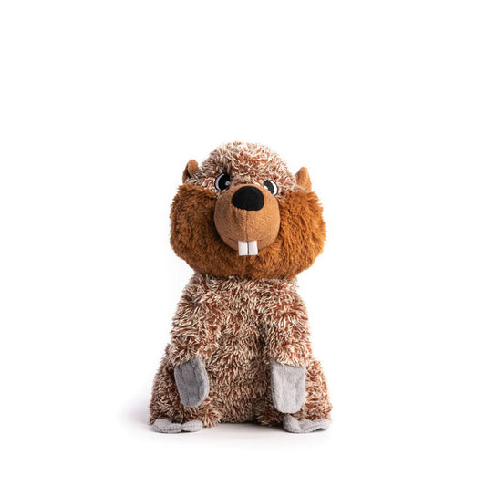 Fabdog Fluffy Beaver Plush Dog Toy – Soft and Cuddly Chew Toy for Pets