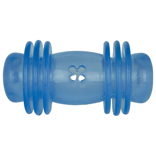 Starmark Treat Crunching Barbell Treat Dispenser Medium, Durable Chew Toy for Dogs