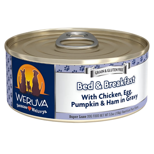 Weruva Dog Bed And Breakfast With Chicken, Egg, Pumpkin And Ham In Gravy