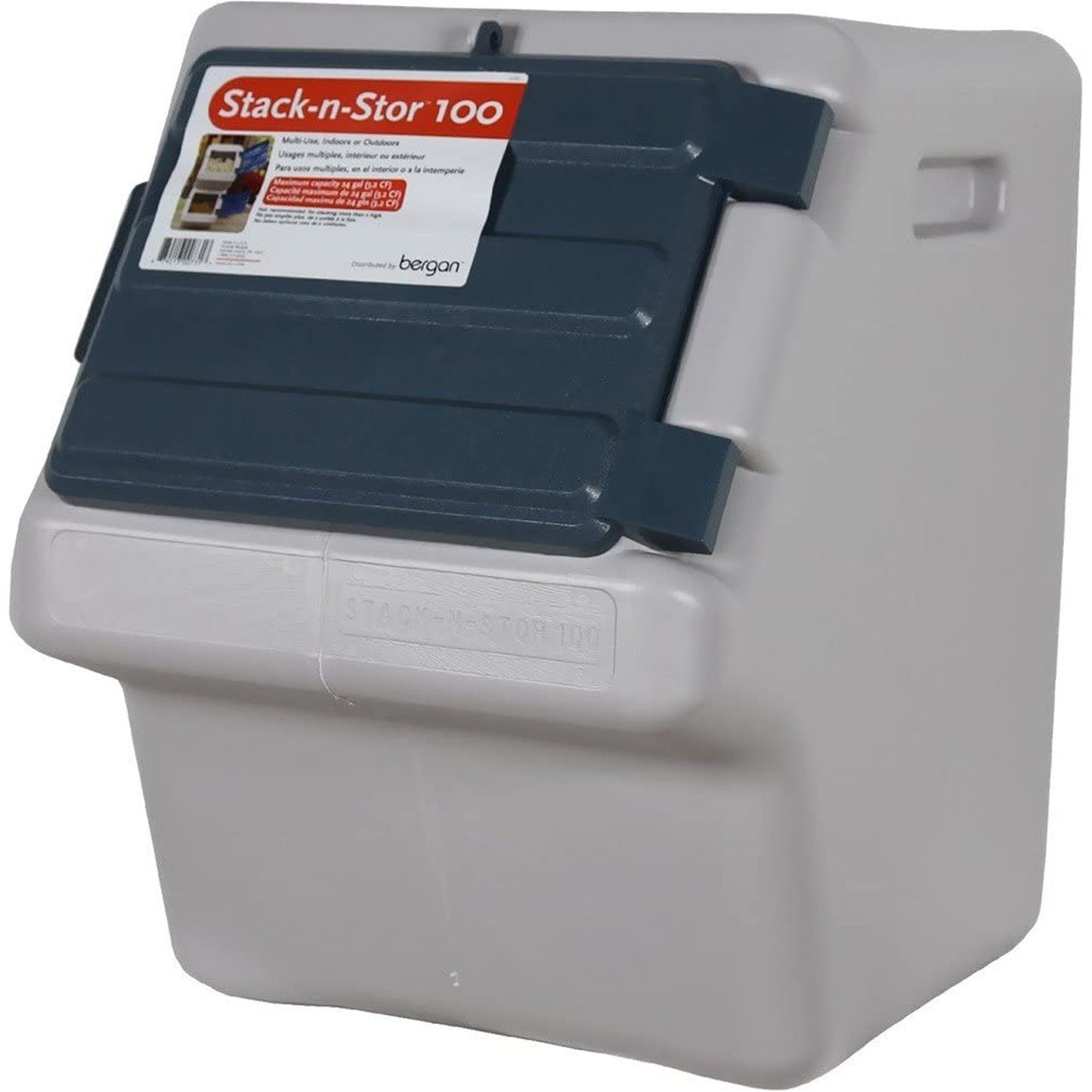 Bergan Stack-N-Stor Pet Food Storage Container with Secure Lid and Stackable Design