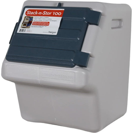 Bergan Stack-N-Stor Pet Food Storage Container with Secure Lid and Stackable Design