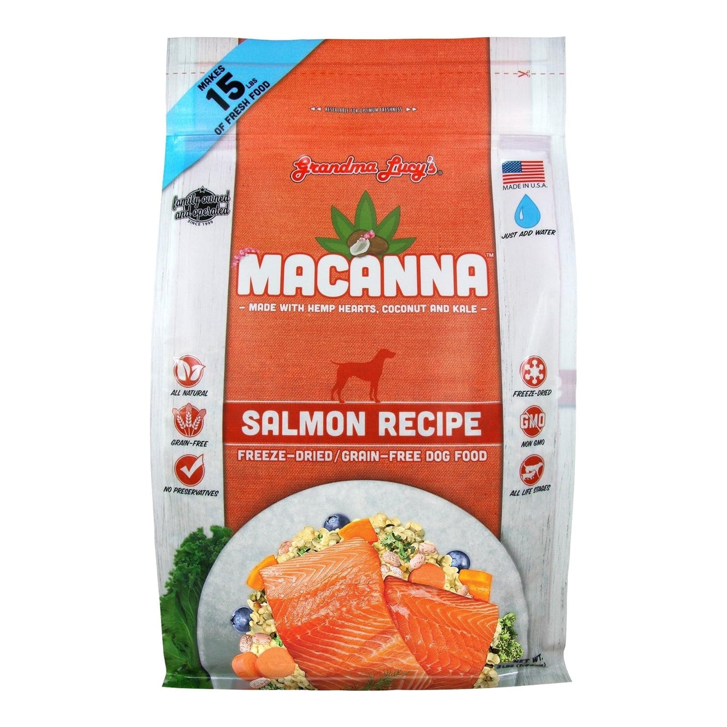 Grandma Lucy's Dog Macanna Ana Grain Free Salmon