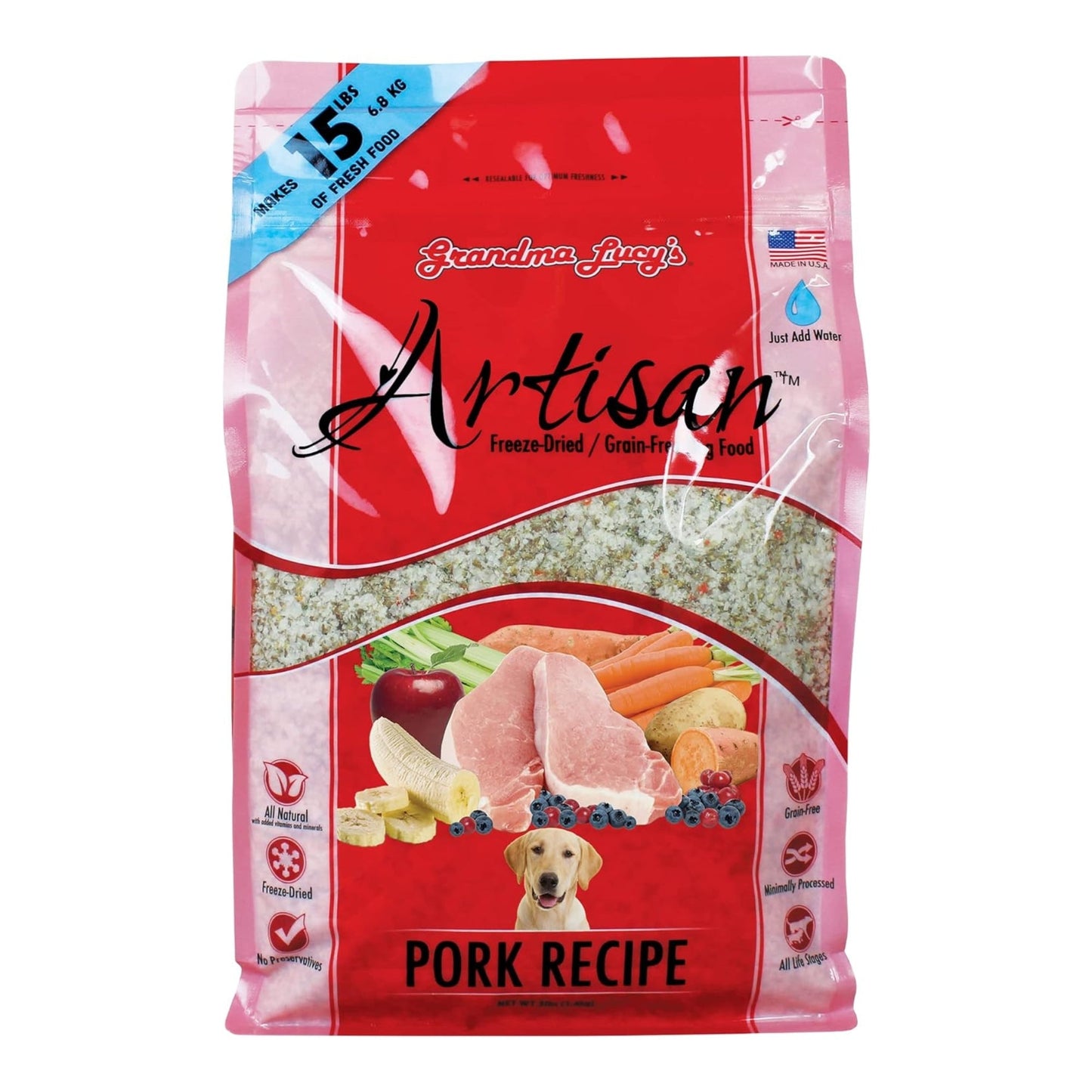 Grandma Lucy's Dog Artisan Grain Free Pork