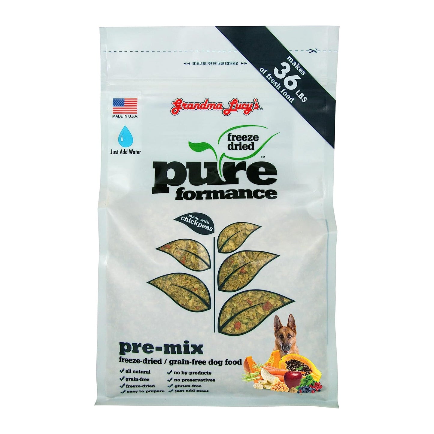 Grandma Lucy's Dog Pure Grain Free Premix Chickpea