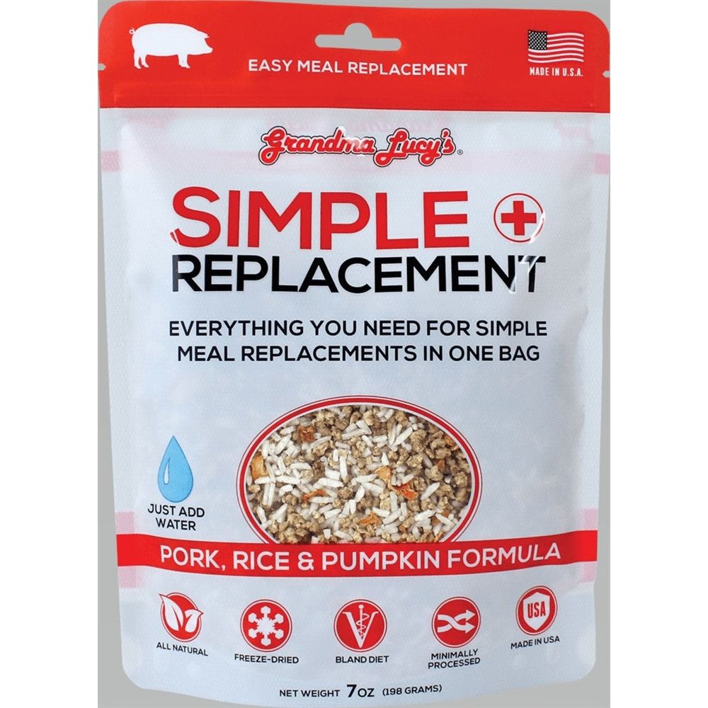 Grandma Lucys Dog Freeze Dried Simple Replacement Pork 7 oz.