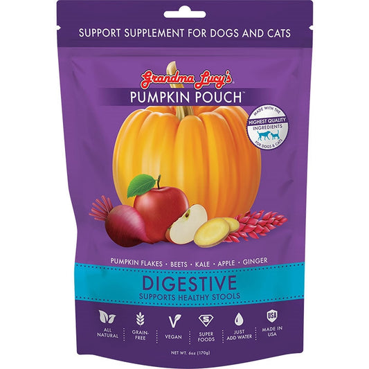 Grandma Lucy's Pumpkin Pouch Digestive Treats 6oz