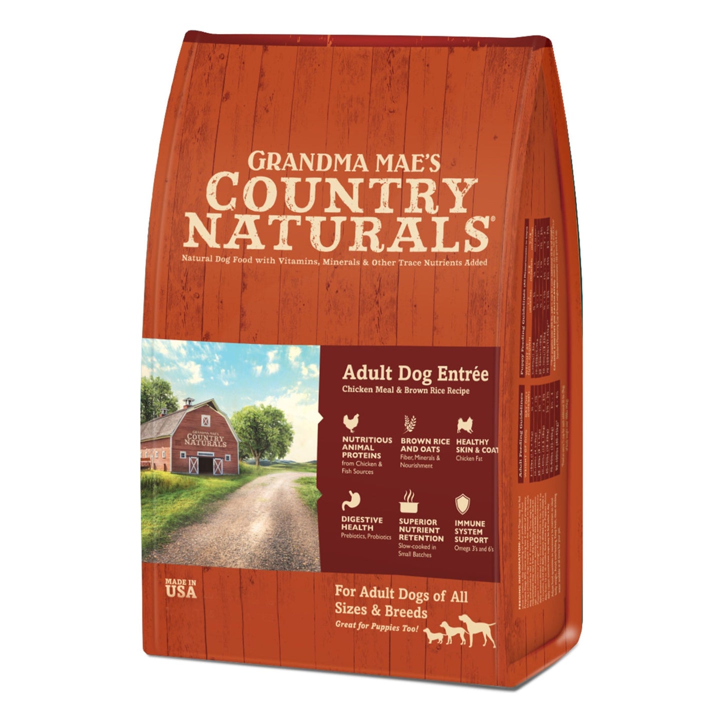 Grandma Mae's Country Naturals Premium All Natural Adult Dry Dog Food Chicken & Rice