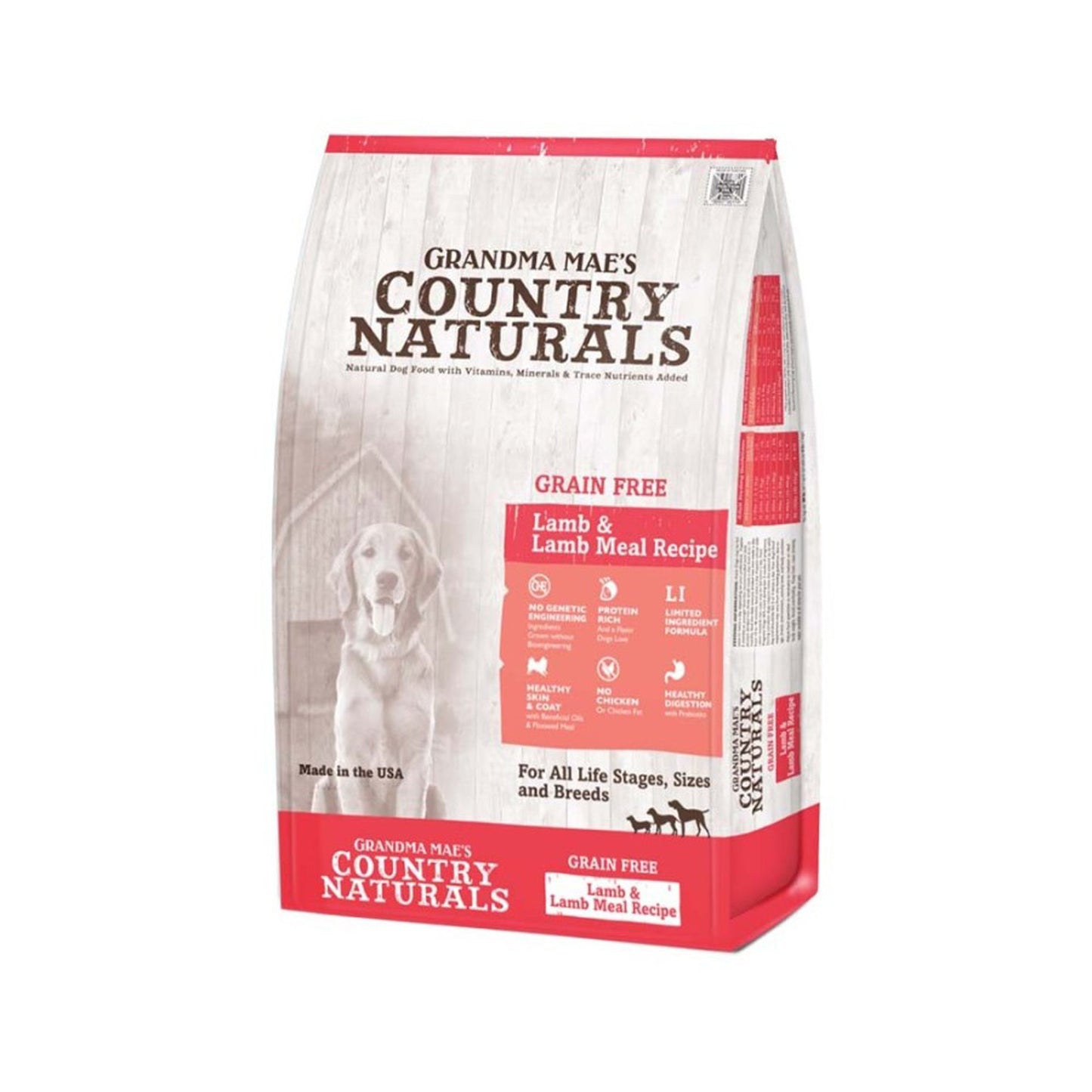 Grandma Mae's Country Naturals Grain Free LID Dry Dog Food Lamb & Lamb Meal
