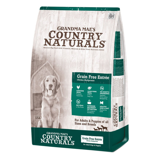 Grandma Mae's Country Naturals Grain Free LID Dry Dog Food Chicken & Pork 14lb