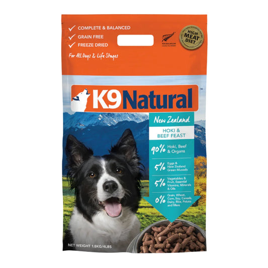 K9 Natural Dog Freeze-Dried Hoki & Beef