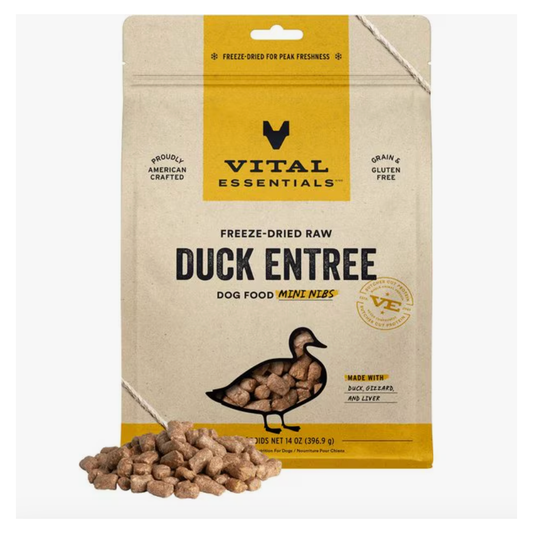 Vital Essentials Dog Freeze-Dried Mini Nibs Duck