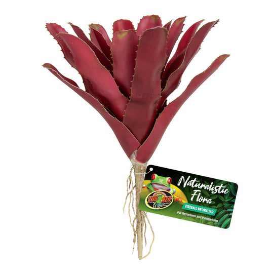 Zoo Med Naturalistic Flora Chestnut Bromeliad Terrarium Plant Purple, Tan