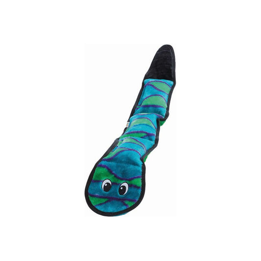 Outward Hound Invincibles Dog Toy Snake with 3 Squeakers Large Durable Plush