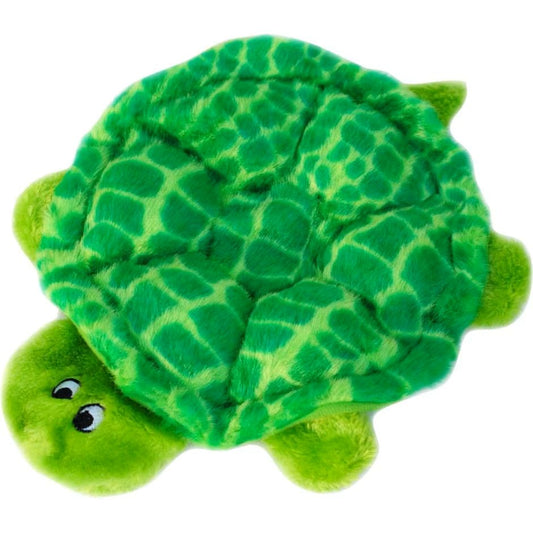 Zippypaws Plush Squeakie Crawlers Slowpoke Turtle Green Medium