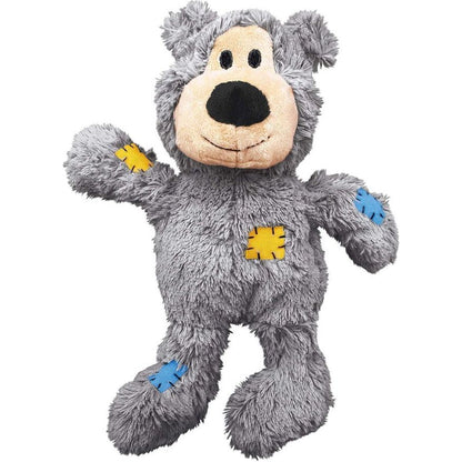 KONG Wild Knots Bear Dog Toy Assorted, Durable Plush Toy for Dogs, Single Piece
