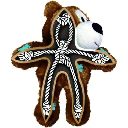 KONG Wild Knots Bear Dog Toy Assorted, Durable Plush Toy for Dogs, Single Piece