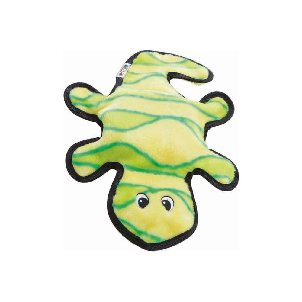 Outward Hound Invincibles Dog Toy Gecko with Multiple Squeakers Durable Plush