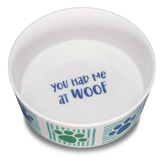 Loving Pets Dolce Moderna Bowl Had Me at Woof Pet Bowl with Modern Design and Style