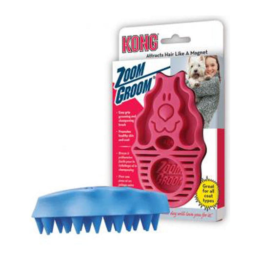 KONG Zoomgroom Rubber Dog Brush Large